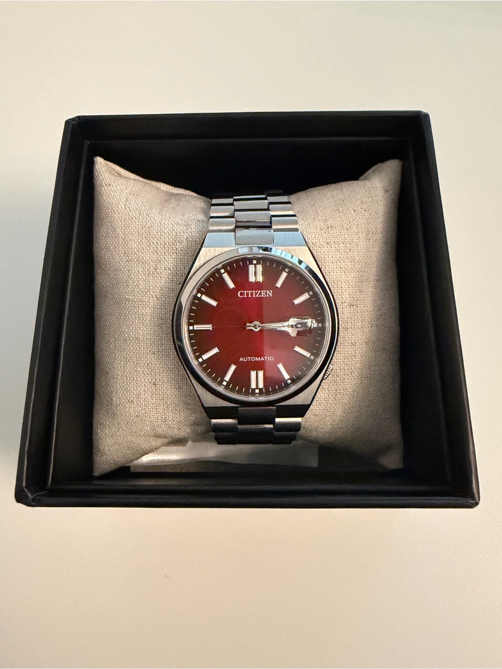 Citizen Men’s Stainless Steel Watch - Red Dial